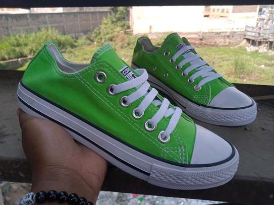 Classic green designer converse All star shoes image 1