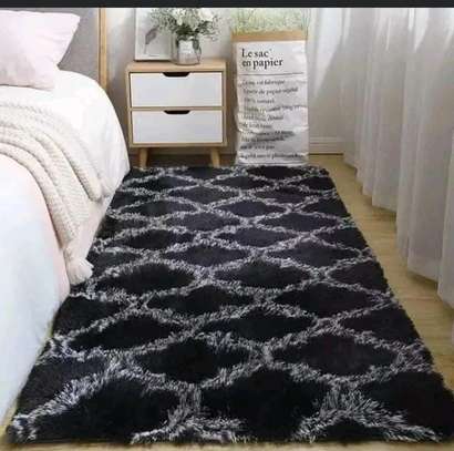 Fluffy bedside carpets image 2