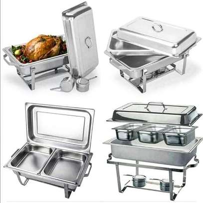 11 Litres Stainless steel Chaffing Dish with foldable Stand image 5