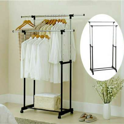 Coat rack/Floor coat, double pole stainless steel hanger. image 2