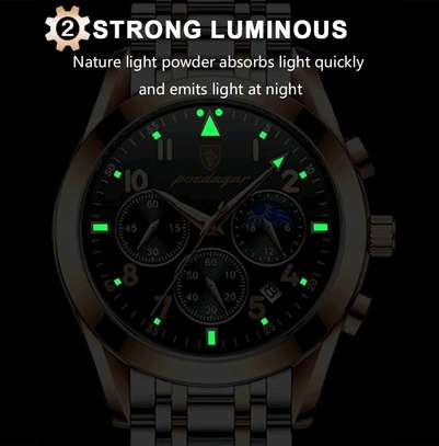 Men Watch Luxury Business Quartz Waterproof Luminous Watch image 2