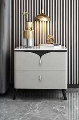 White Solid Wood Nordic Storage Cabinet for Bedroom image 4