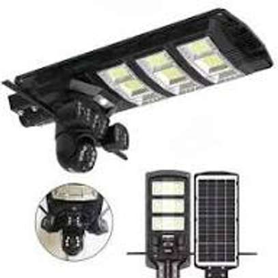 4G Solar CCTV Camera With Street Light. image 1