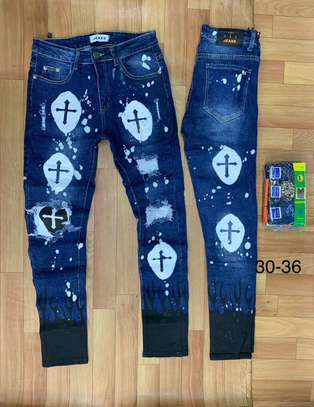 Funky sway legit Designer Quality men’s Rugged denim jeans image 8