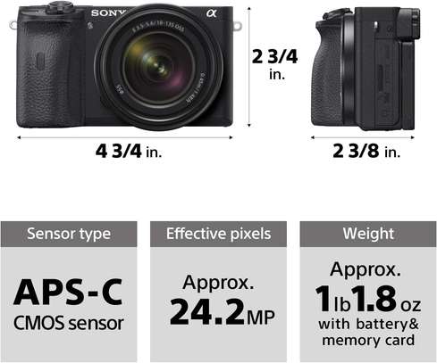 Sony Alpha A6600 Mirrorless Camera with 18-135mm Zoom Lens image 6