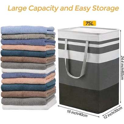 Custom Foldable Canvas Laundry Basket image 3