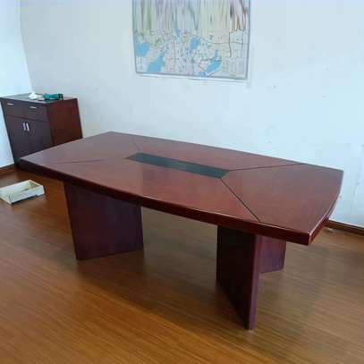 Boardroom Table: 240CM Mahogany Table image 1