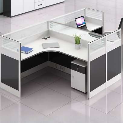 Office Desk Modular T-shape Desk With Filing Cabinets image 11