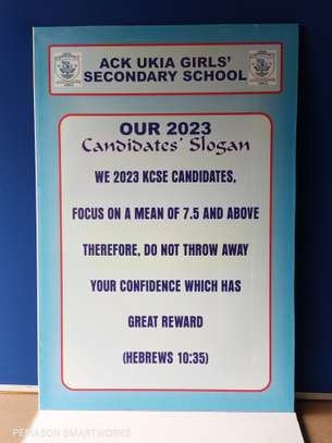 Customized school slogan boards, image 2