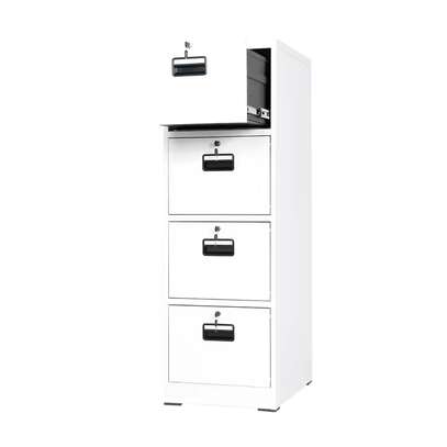 Office Cabinet: Powder Coated 4-Drawer cabinet With 4 Keys image 5