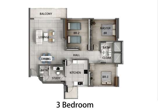 2 Bed Apartment with En Suite in Kilimani image 19