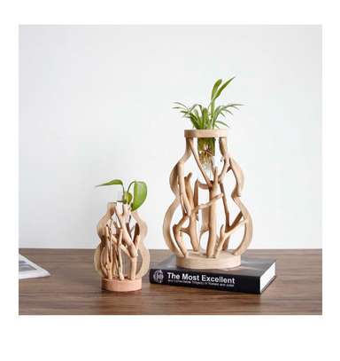 Wooden flower vases image 7