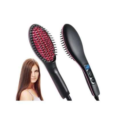 Ceramic Brush Hair Straightener Electric Comb image 3