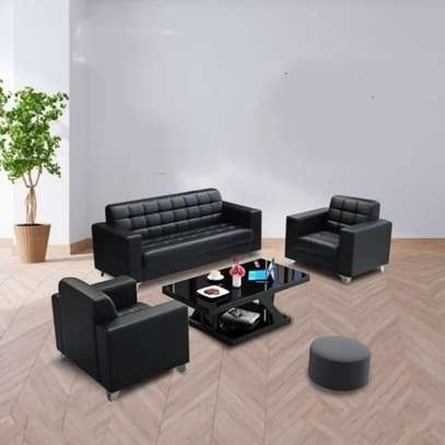 Office Sofa: 5-Seater Leater Office Sofa image 3