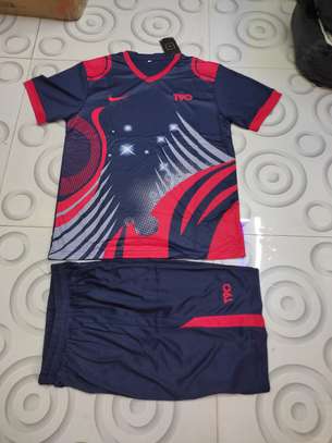 Imported black red striped adidas jersey.and free printing image 2