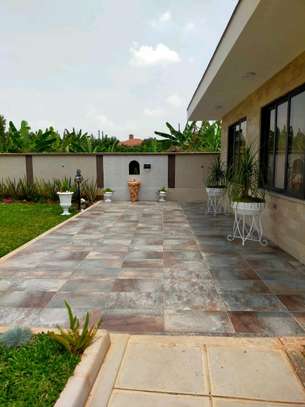 Durable Natural Stone Patio Tiles Large Format Earth Tones image 1