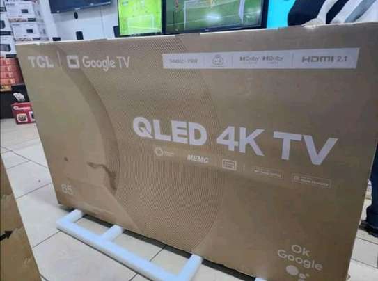 65 TCL QLED Smart Google TV UHD 4K Frameless +Free TV Guard image 1