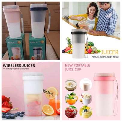 Portable juice cup 400ml Rechargeable portable blender image 1