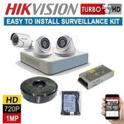 Four 4 CCTV Cameras Complete Security System Kit Package image 1