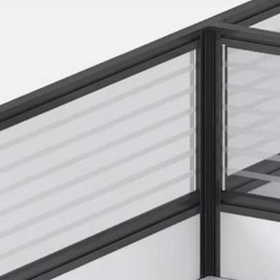 Office Workstation : 6- Way Modular Office Workstation image 6