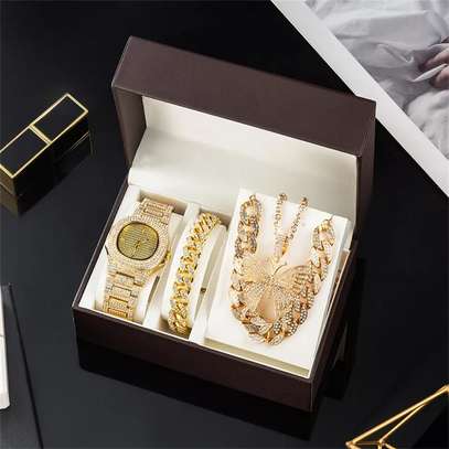 Luxury ladies jewelry gift set  Diamond jewelry (4pcs) image 1