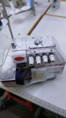 Industrial Overlock Sewing Machine White image 2