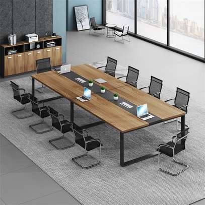 Modern Luxury 12-Seater Conference Table –Wood Finish image 6