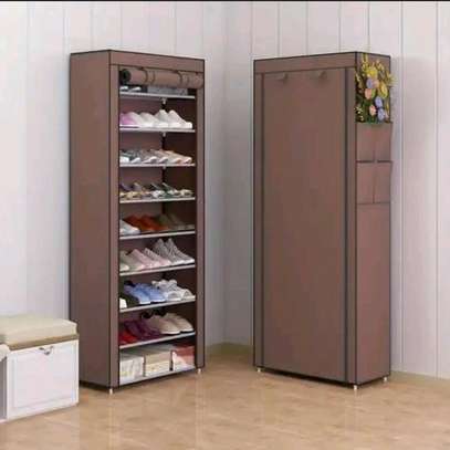 10 Tier Dustproof 27 Pairs Shoes Cabinet image 1