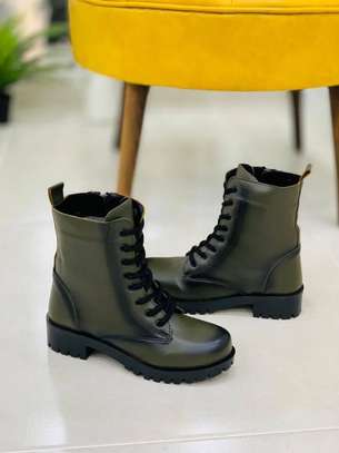 Ankle Platform Women Boots Chunky Designer Shoes image 1