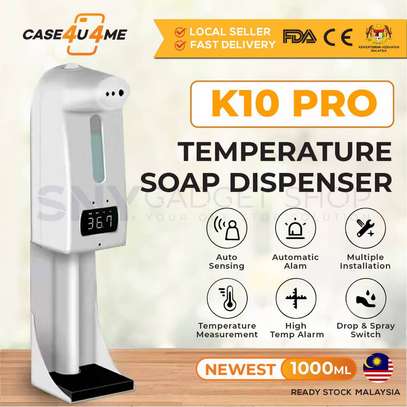 K10 pro automatic smart sensor Soap dispenser 2 in 1 thermometer with soap dispenser image 2