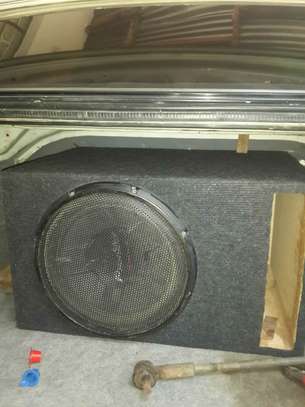 Pioneer 1400Watts Double Coil Subwoofer With Cabinet image 1