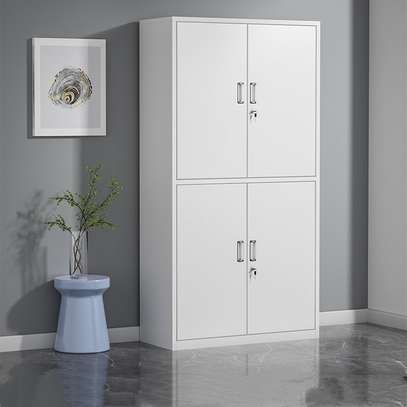 4 Door Metallic Office Cabinet image 4