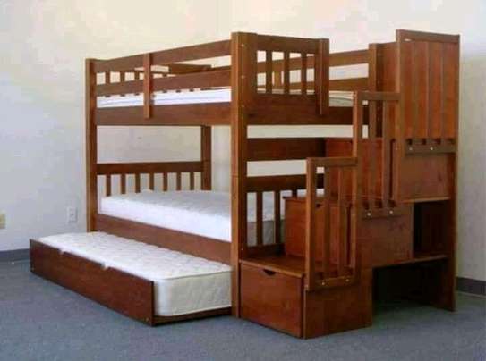 Wooden Bunk Bed Full/Twin with Storage Drawers image 14