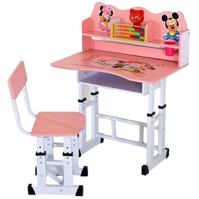 Kids Furniture; Pink Kids Desk And Seat image 2