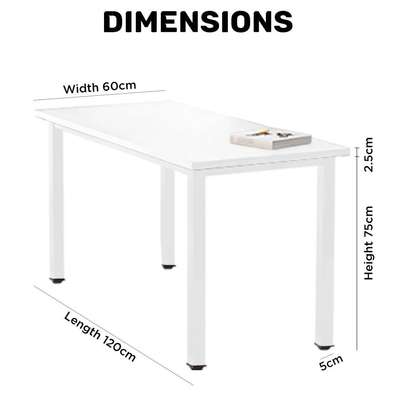 Wooden Metal Frame Computer Table image 15