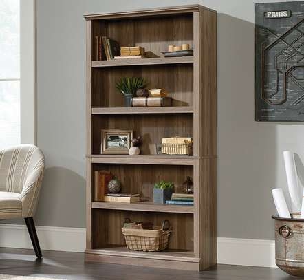 Wooden Rectangular Open Bookshelf image 15