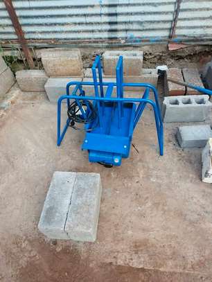 Blue Cement Block Making Machine Compact Mechanical Press image 2