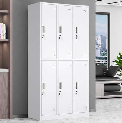 6 Locker Steel Storage Cabinet image 10