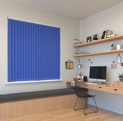 Blue Fabric Curtain Blinders image 4