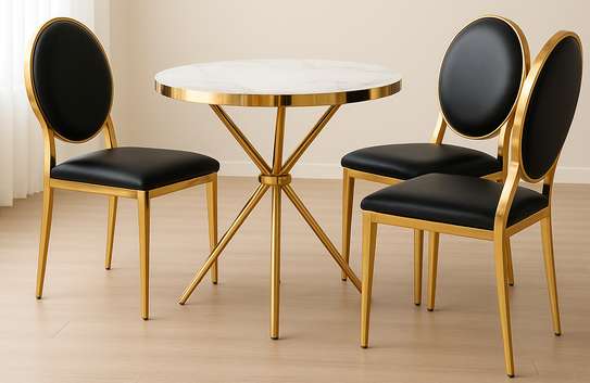 Dining Set: Premium Gold Frame Dining set image 3