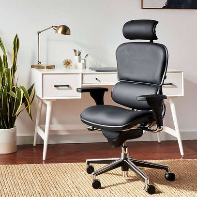 Office Chair; High Back Executive Leather Office Chair image 3