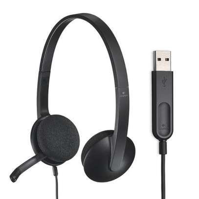 Logitech H340 USB Computer Headset with Noise-Cancelling image 1