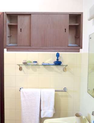 Meru Oak Wood Sliding Door Medicine Storage Cabinet image 4