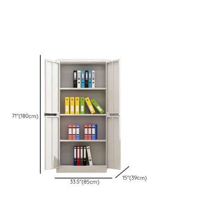 Office Cabinet: 4-Compartments Casual Steel Cabinet image 3
