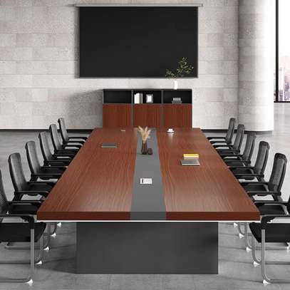 Boardroom Table: 3m Modern Boardroom Table Design Mfc image 5