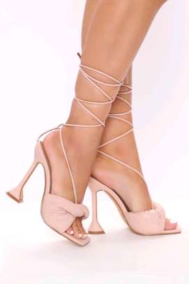 Padded Laced up Heels image 3