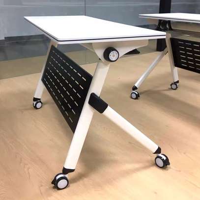 Fold-Down Office Table on Locking Casters image 9