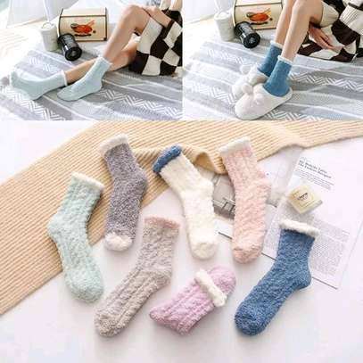 *fluffy indoor socks image 1