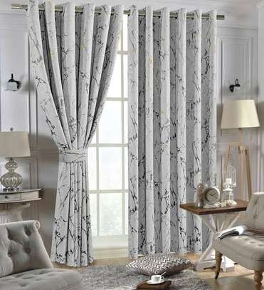 3pc Luxury marble velvet curtains image 6