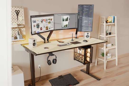 Office Desk: Adjustable Computer Desk Gaming And Home Table image 4